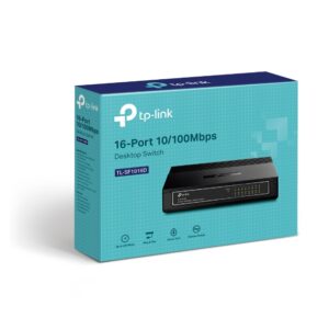 (E)(CH)TP-Link TL-SF1016D 16-Port 10/100Mbps Desktop Switch or wall-mounting des