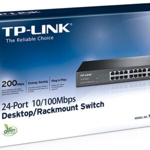 (E)(CH)TP-Link TL-SF1024D 24-Port 10/100Mbps Rackmount Unmanaged Switch energy-e