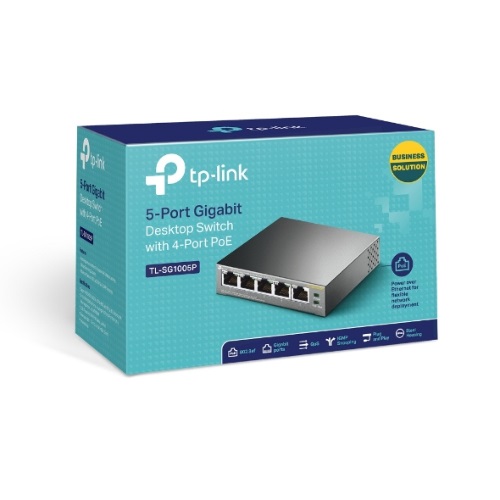 (CH)TP-Link TL-SG1005P 5-Port Gigabit Desktop Switch with 4-Port PoE