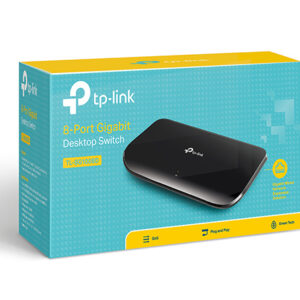 TP-Link TL-SG1008D 8-Port Gigabit Unmanaged Switch Desktop Wall-Mounting Plastic