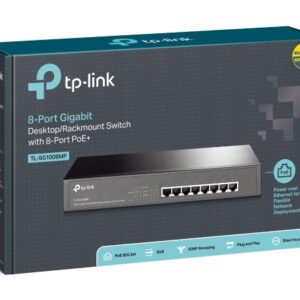 (CH)TP-Link TL-SG1008MP 8-Port Gigabit Desktop/Rackmount Switch with 8-Port PoE+