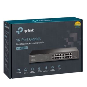TP-Link TL-SG1016DE 16-Port Gigabit Easy Smart Switch Network Monitoring