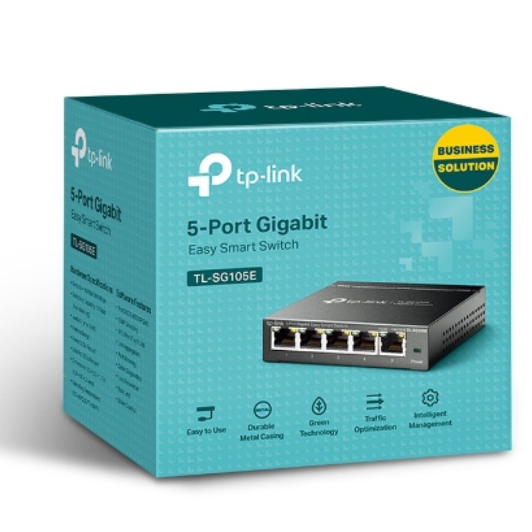 TP-Link TL-SG105E 5-Port Gigabit Desktop Easy Smart Switch