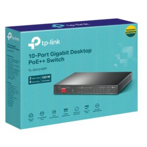TP-Link TL-SG1210PP 10-Port Gigabit Desktop Switch with 6-Port PoE+ and 2-Port P
