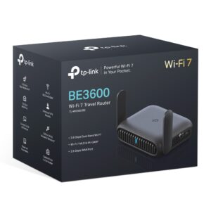 TP-Link TL-WR3602BE BE3600 Dual-Band Wi-Fi 7 Portable Travel Router 688 Mbps at