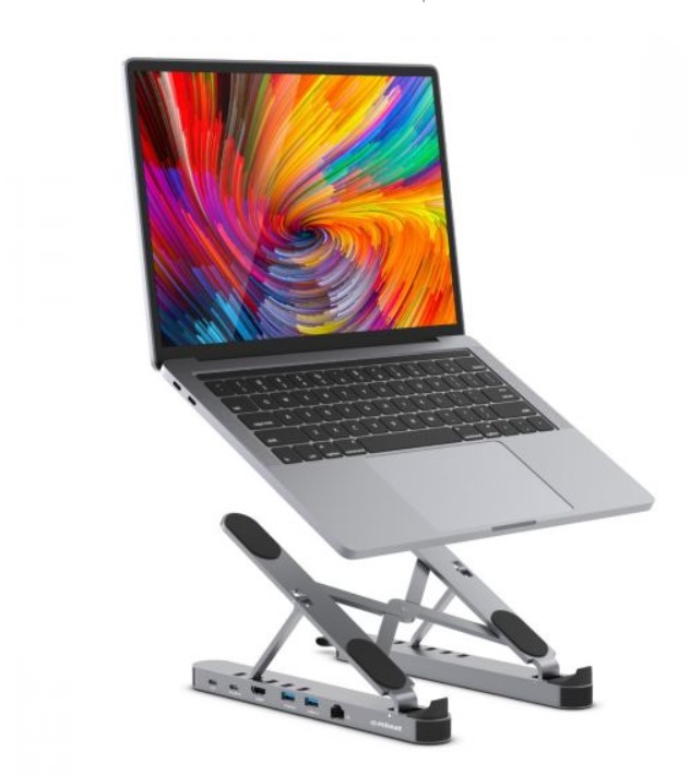 (LS)mbeat® Stage P5 Portable Laptop Stand with USB-C Docking Station Foldable a