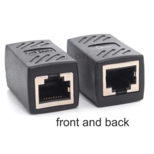 Oxhorn RJ45 Ethernet Inline 8 pins Coupler / Joiner Female to Female F-F Gold pl