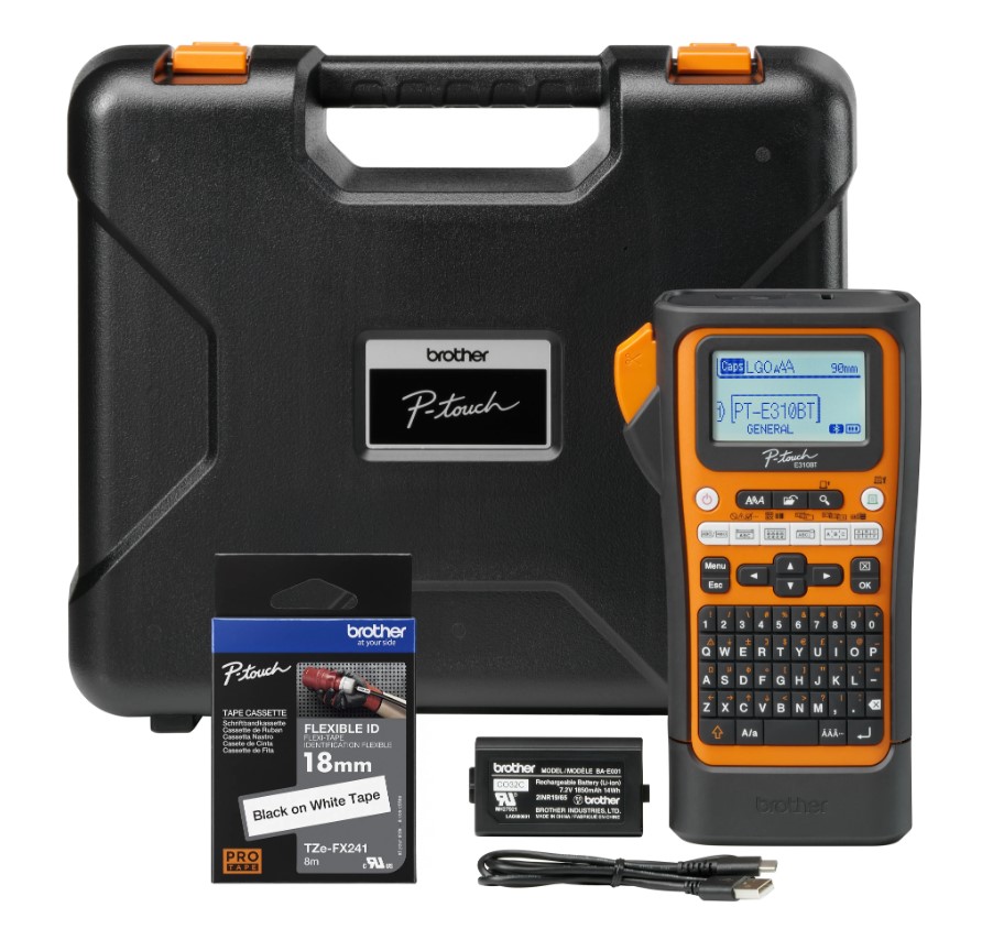 Brother PT-E310BTVP Industrial Handheld Label Printer - 3 Year Warranty