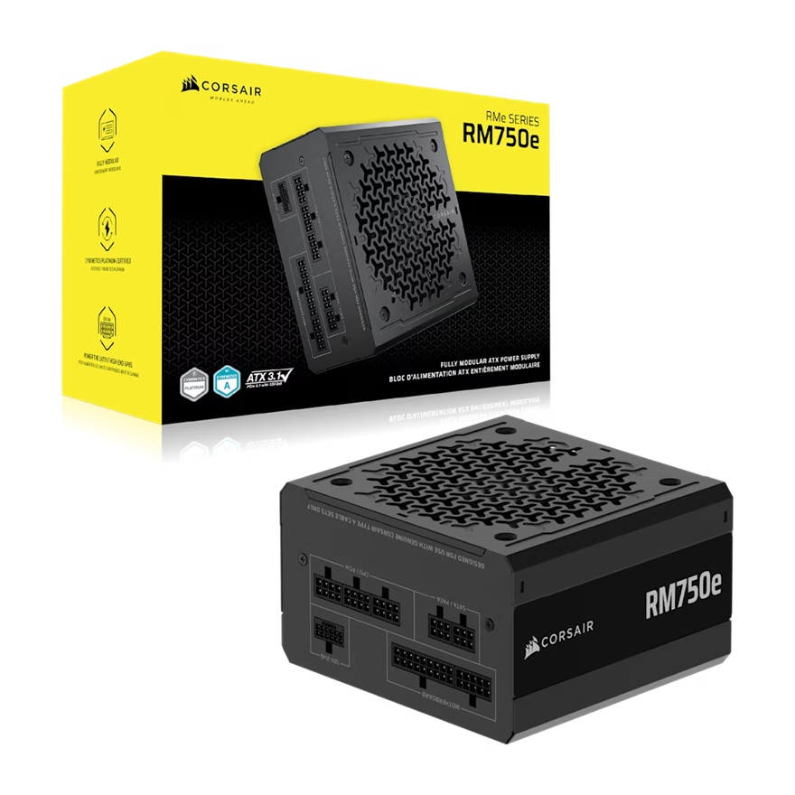 Corsair RMe Series RM750e Fully Modular Low-Noise ATX Power Supply (AU)