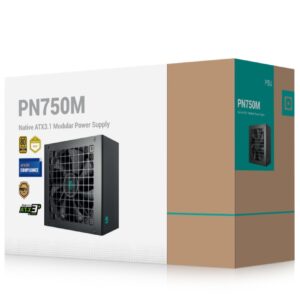 DeepCool PN750M Gamer Storm 80+ Gold Certified Fully Modular ATX Power Supply 12