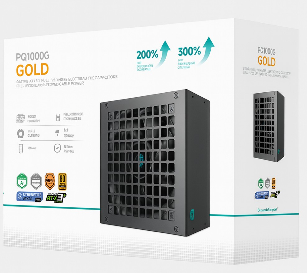 DeepCool PQ1000G 1000W Gamer Storm 80+ Gold/Cybenetics Fully Modular ATX Power S