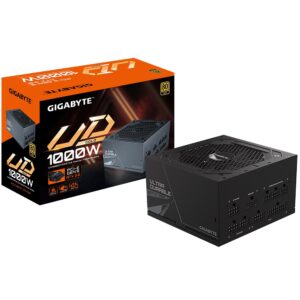 Gigabyte UD1000GM PG5 2.0 1000W ATX PSU Power Supply  80+ Gold >90% 120mm Fan Bl