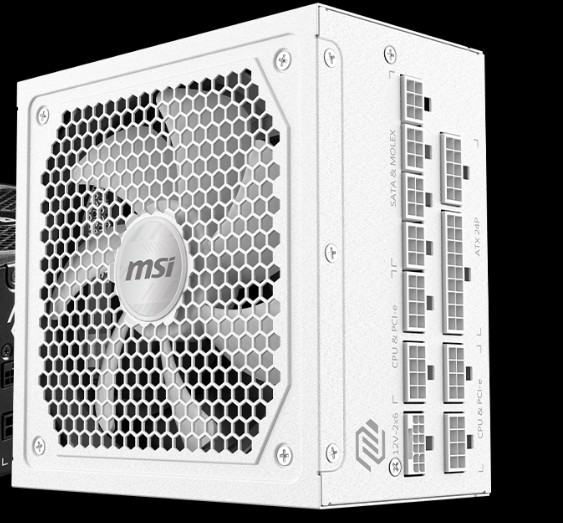MSI MAG A1000GL PCIE5 ATX Power Supply Uni - White