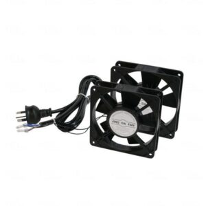 LDR 2 Way Fan Kit - 2x Fans - Black - For Installation in LDR Hinged & Single Se