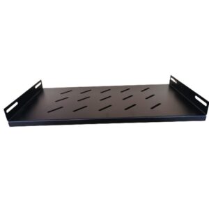 LDR Fixed 1U 350mm Deep Shelf Recommended for 19' 600mm Deep Cabinet - Black Met