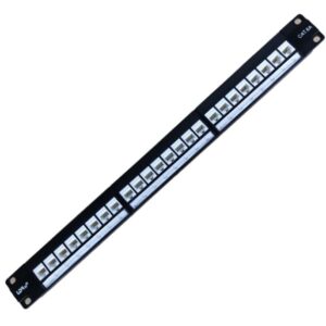 LDR 24 Port Cat6A UTP Patch Panel Rack Mount - 1U