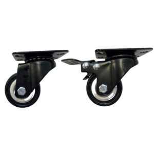 LDR 2' PP Rack Caster Wheels 2x With Brakes & 2x Without Brakes - Pack of 4 Whee