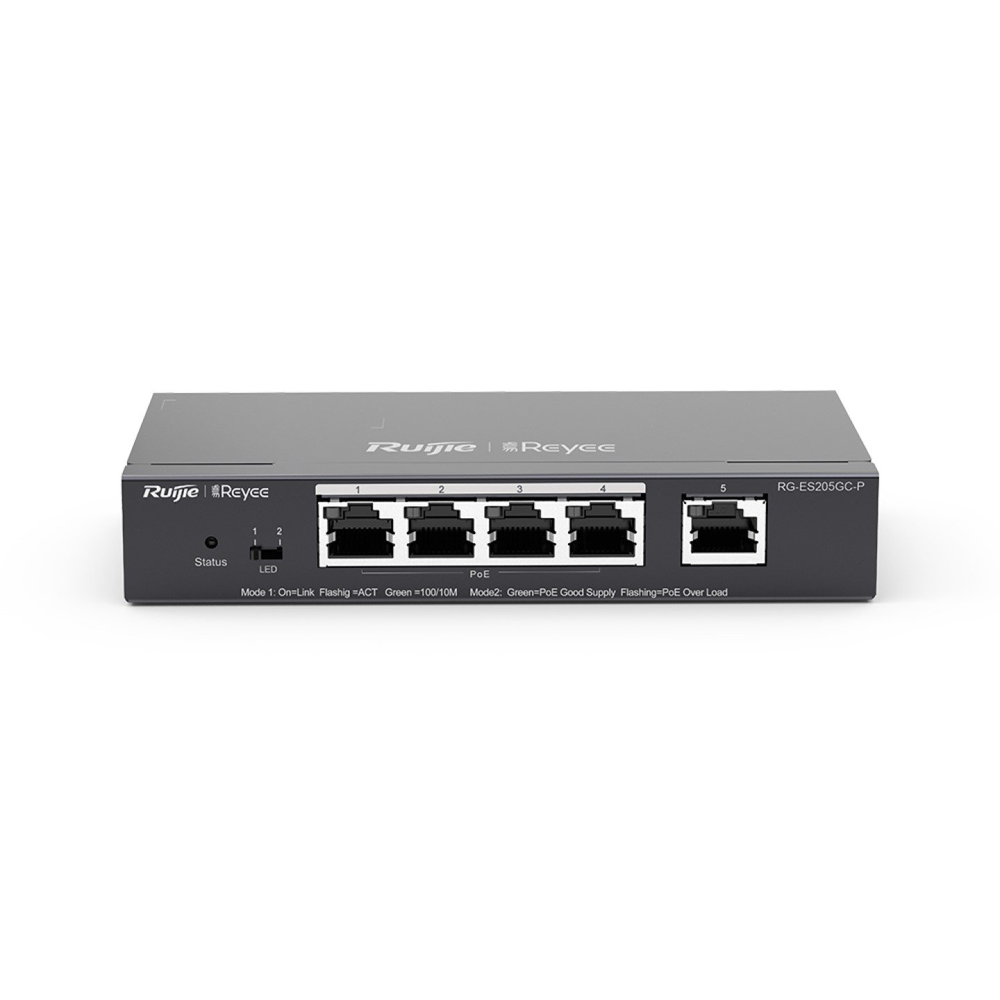 Ruijie Reyee 4 Port Gigabit POE+ +1-Port Gigabit Cloud Managed Switch