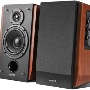 Edifier R1700BT Bluetooth Lifestyle Bookshelf Studio Speakers Brown - BT/Dual 3.