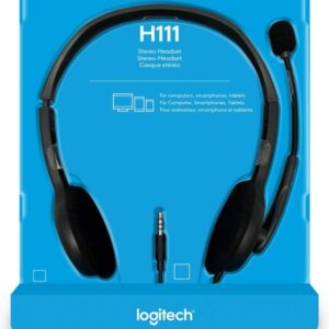 (LS) Logitech H111 Strereo Headset (Single 3.5mm Jack) Cable length: 7.71 ft (2.