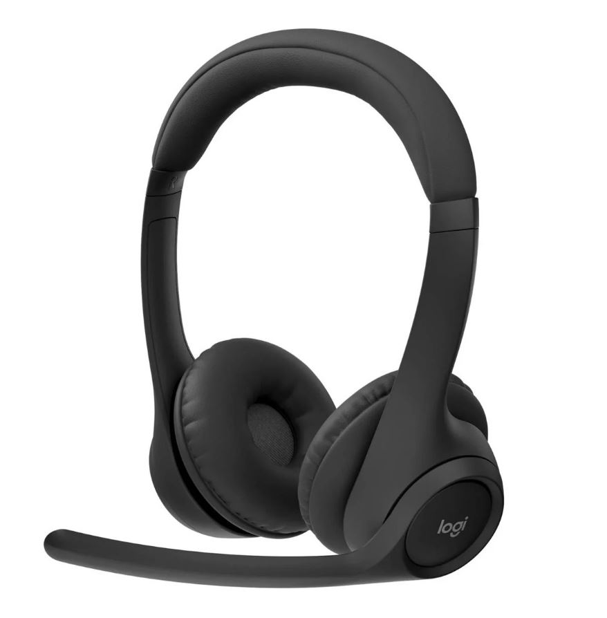 Logitech ZONE 300 Wireless Headset Midnight Black 1-Year Limited Hardware Warran