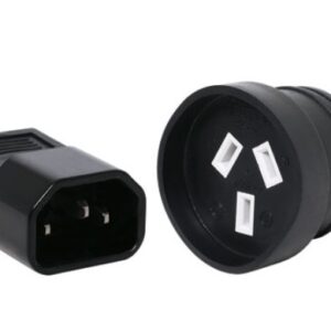 PowerShield IEC C14 10A to AUS 3 Pin 10A socket adaptor