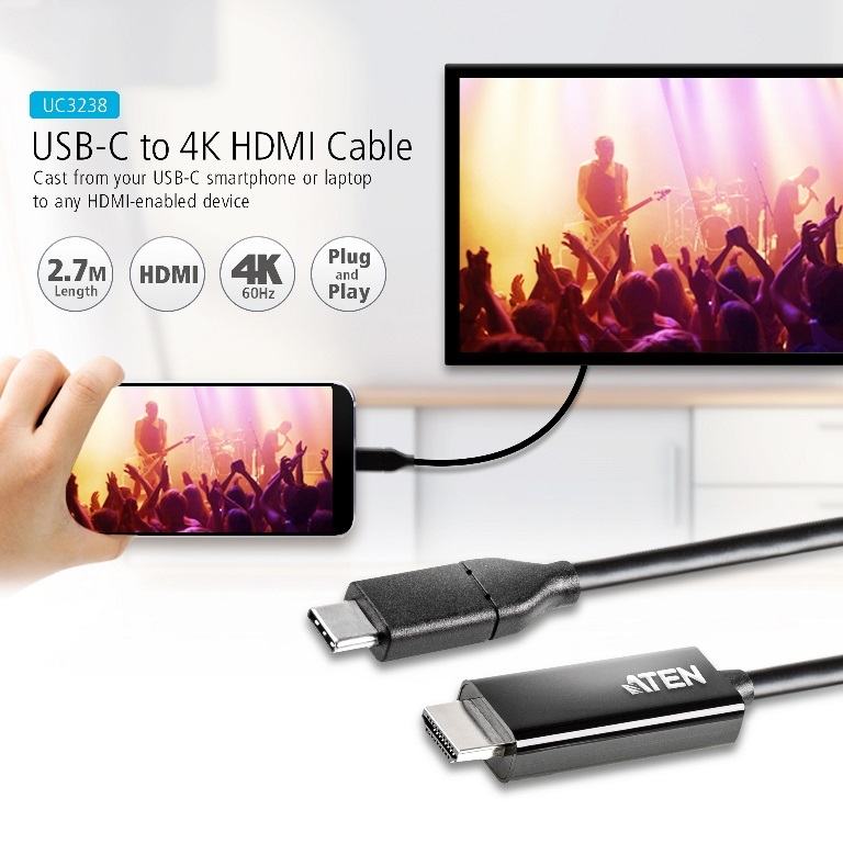 supports up to 4K @ 60Hz with high quality cab