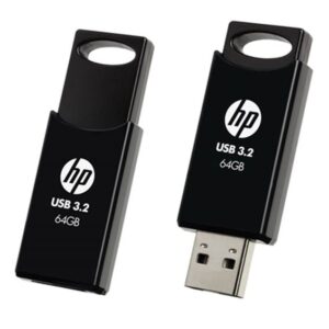 HP 64GB USB 3.2 Flash Drive Memory Stick Thump Key External Storage Capless Slid