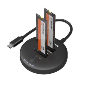 mbeat® H3 USB 3.2 Gen2x2 20Gbps Dual M.2 NVMe SSD Dock with Clone Duplicator (B