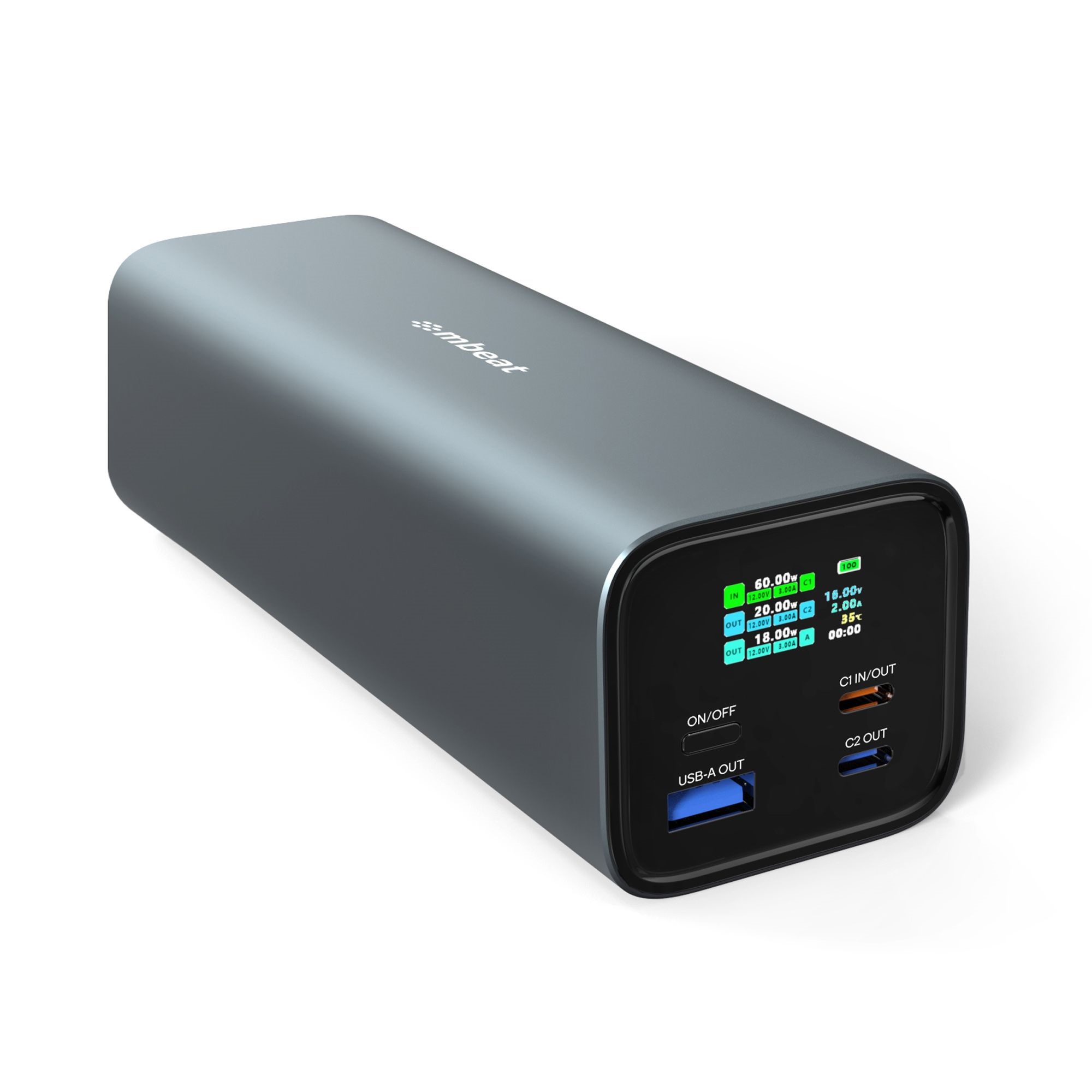 mbeat® Gorilla Power 27000mAh USB-C PD 140W Power Bank for Laptop/Tablet/Smartp