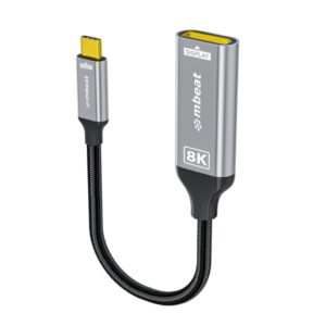 (LS) mbeat® Tough Link 8K USB-C to DP Adapter - Space Grey USB-C (male) to Disp