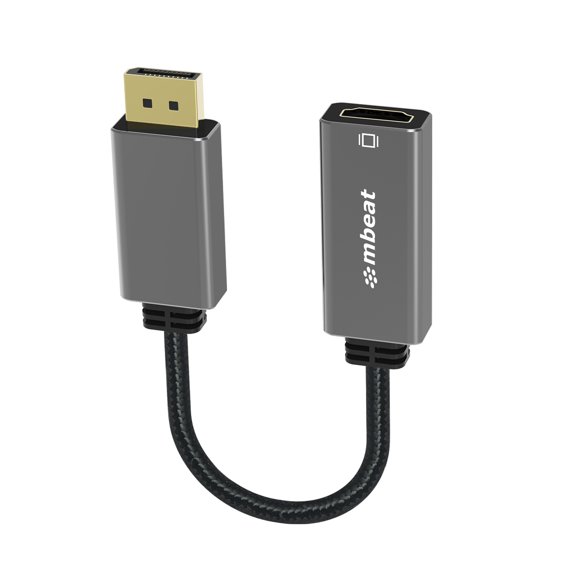 mbeat® Elite Display Port to HDMI Adapter - Converts DisplayPort to HDMI Female