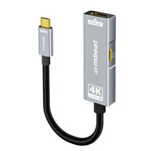 mbeat® Tough Link USB-C to HDMI Adapter with 100W PD - Space Grey  5V-20V/5A