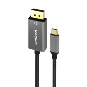mbeat® Tough Link 1.8m 4K USB-C to Display Port Cable - Converts USB-C to Displ