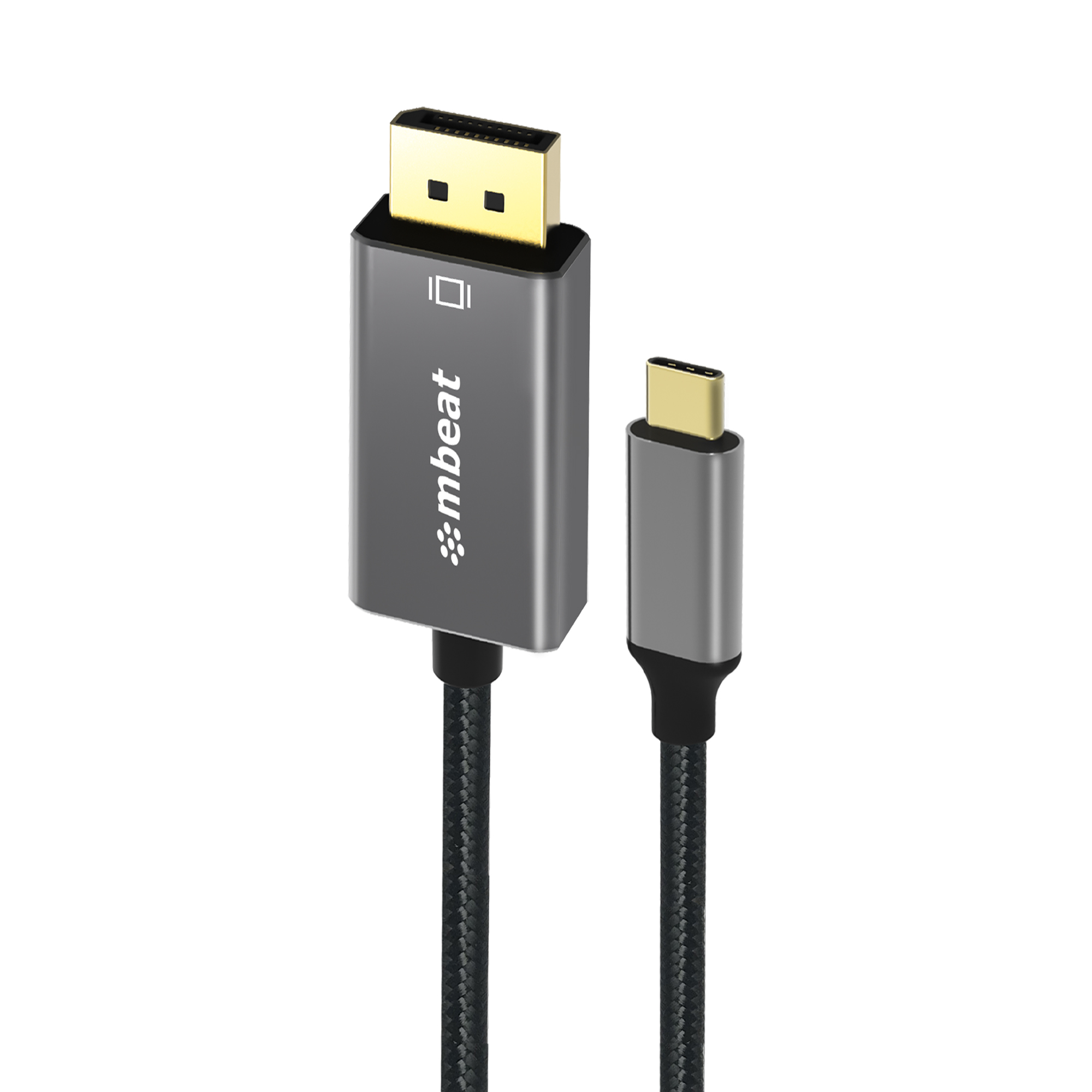 mbeat® Tough Link 1.8m 4K USB-C to Display Port Cable - Converts USB-C to Displ