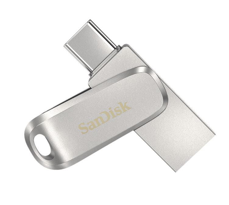 SanDisk 256GB Ultra Dual Drive Luxe USB-C & USB-A Flash Drive Memory Stick 150MB