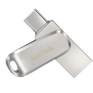 SanDisk Ultra Dual Drive Luxe USB Type-C™ Flash Drive - 64GB (Silver) 400MB/s