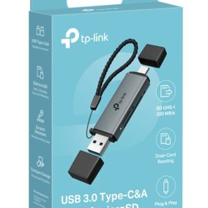 TP-Link UA430D USB 3.0 Type-C&A to SD & microSD 3.0 Card Reader