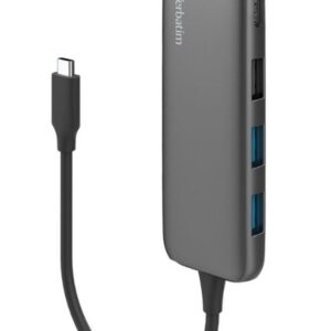 Verbatim USB-C Hub with 2 x USB-A 3.2 Gen 1 supports up to 5Gbps data transfer