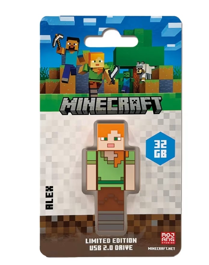 Verbatim Minecraft Alex - Collector's Edition USB Flash Drive - 32GB - Alex Reta