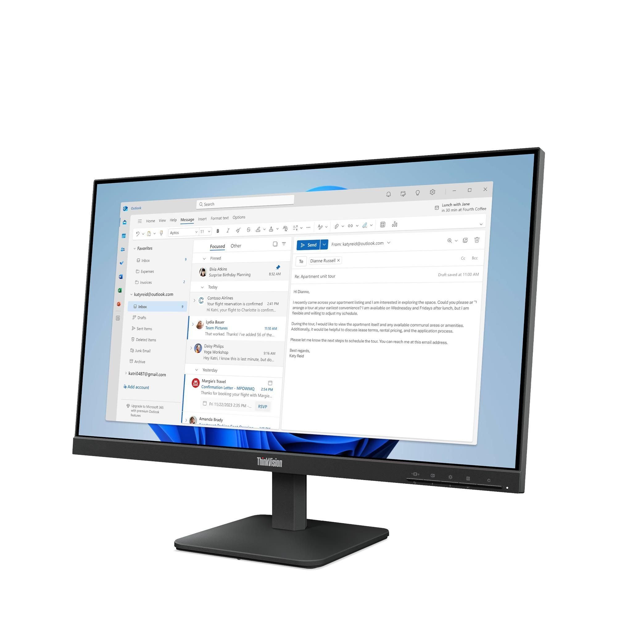 Lenovo ThinkVision S24-4E 23.8" FHD IPS