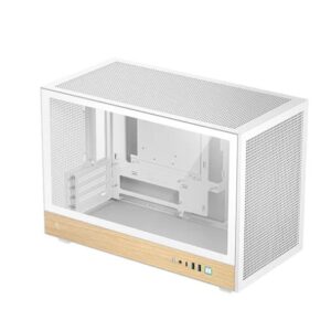 DeepCool CH260 Wood White High Airflow Compact Micro-ATX Wood Grain Case.USB3.0Ã