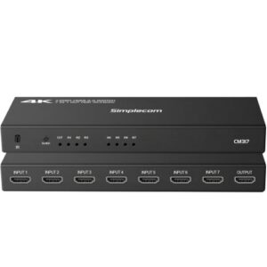 Simplecom CM317 7-Port HDMI 2.0 Switch with Remote 7 IN 1 OUT Splitter HDCP 2.2