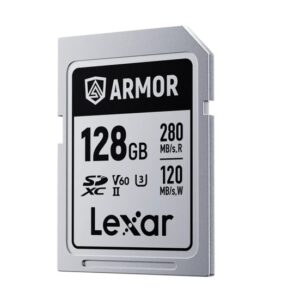 Lexar Professional ARMOR SILVER PRO 128GB SDXC™ UHS-II Card up to 280MB/s read
