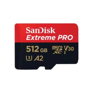 SanDisk Extreme® PRO microSDXC™ UHS-I CARD 512GB  Write speeds of up to 140MB