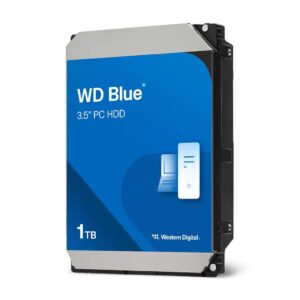 Western Digital WD Blue 1TB 3.5' HDD SATA 6Gb/s 5400RPM 64MB Cache CMR Tech 2yrs