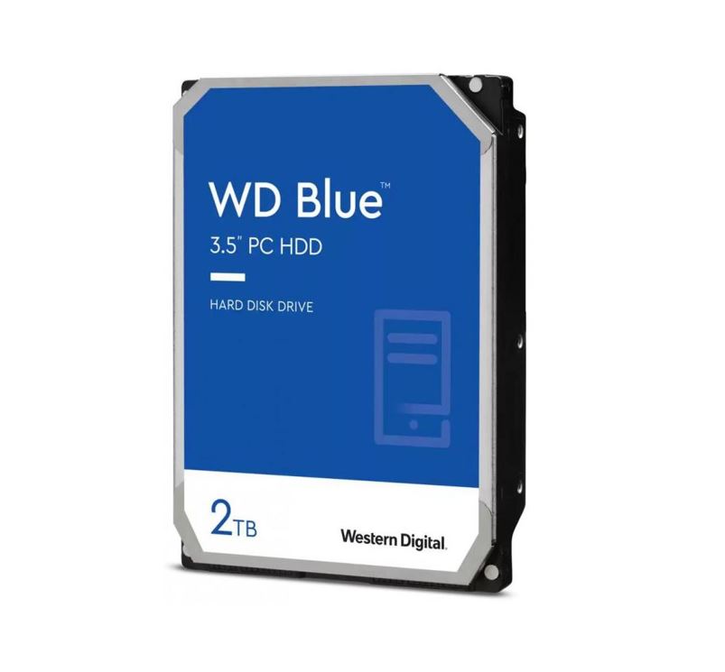 Western Digital WD Blue 2TB 3.5' HDD SATA 6Gb/s 7200RPM 256MB Cache SMR Tech 2yr