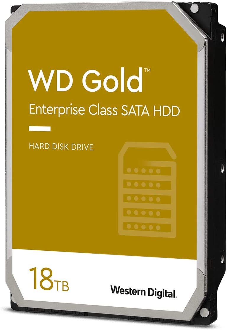 Western Digital Gold 18TB 3.5' Enterprise Class SATA 6 Gb/s HDD 7200 RPM Cache S