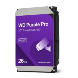 Western Digital WD Purple Pro 26TB 3.5' Surveillance HDD 7200RPM 512MB SATA 287M
