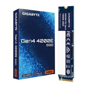 GIGABYTE Gen4 4000E 500GB NVMe PCIe 4.0 x4 M.2 2280 SSD